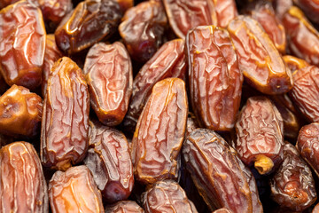 Medjoul date fruit. healthy foods. Close-up
