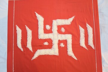 Hindu Swastik Symbol As Symbol Of Sun. Hindu Symbol