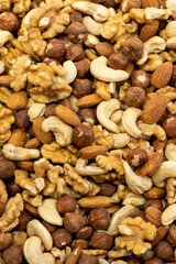 Mixed nuts. Organic healthy food. Close-up