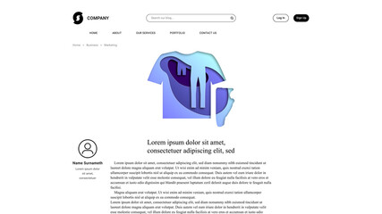 Vector clothes in paper art style . Editable illustration