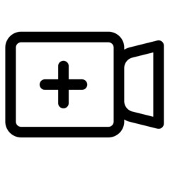 Fototapeta premium add video ui icon
