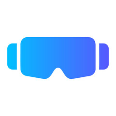 eye glasses gradient icon