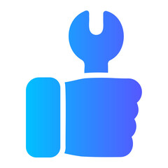 Obraz premium work gradient icon