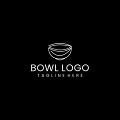 Bowl logo logo icon design vector  