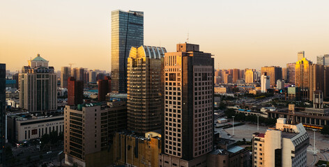 Downtown of Shijiazhuang City 