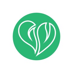 heart love logo beautiful design concept icon tamplate vector