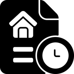 clock glyph icon