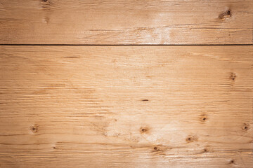 Old wooden boards background with knots. Blank for the design.