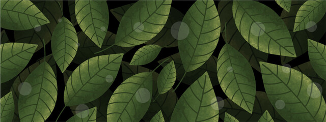 Fototapeta na wymiar leaves background design vector for ecology