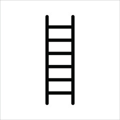 Stairs Icon Vector illustration, on a white background.