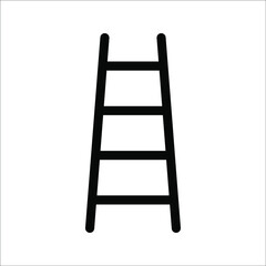 Stairs Icon Vector illustration, on a white background.