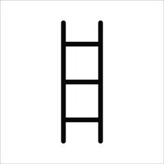 Stairs Icon Vector illustration, on a white background.