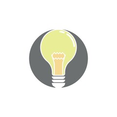 light bulb symbol icon illustration