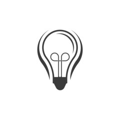light bulb symbol icon illustration