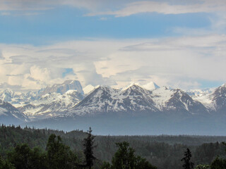 Fototapeta na wymiar Amazing view of Mt Mckinley/Denali, Alaska