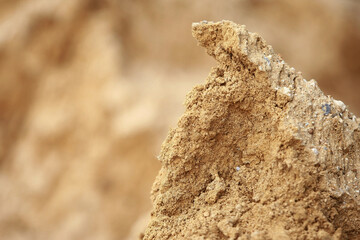Sand grain construction texture background colose up
