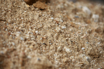Sand grain construction texture background colose up
