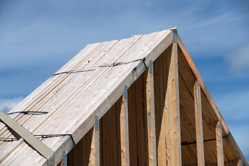 A pile of rafters waiting to be shipped