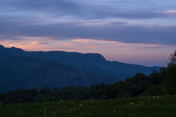 Evening in the mountains