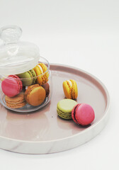 macaroons on a white plate