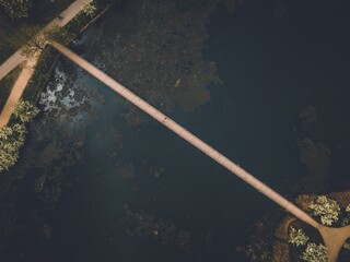 Stadsgraven and Christianshavn in Copenhagen, Denmark by Drone