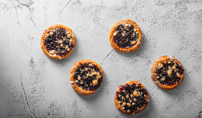 Mini pies with jam