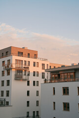 Fototapeta na wymiar Modern apartment houses neighborhood.