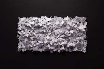Torn paper with text on black background texture. Inspiration idea concept