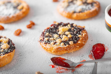 Mini pies with jam
