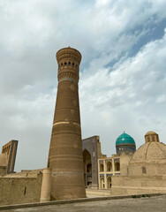 Old minaret in Bukhara Uzbekistan 