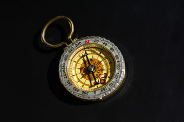 Compass on a black background.