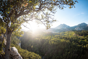 Obraz premium Beautiful Turkish mountains at sunset