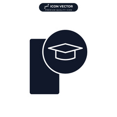 mobile learning icon symbol template for graphic and web design collection logo vector illustration