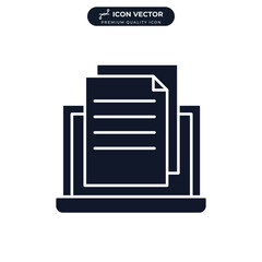 online test icon symbol template for graphic and web design collection logo vector illustration