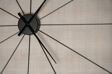 Close up view of clock on the wall