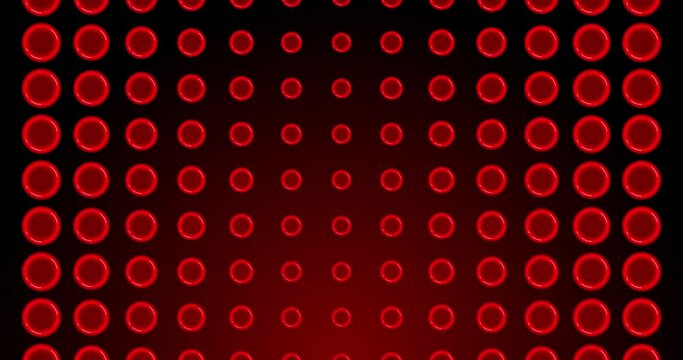 Animation of red circles appearing on dark red background