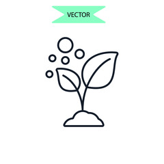 growth icons  symbol vector elements for infographic web