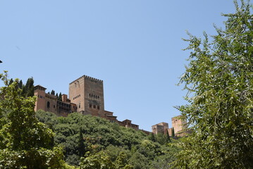 Fototapeta na wymiar Ciudad de Granada. Andalucía España ciudad de la Alhambra