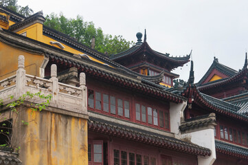 jiangtian jinshan temple scenic area buildings zhenjiang china