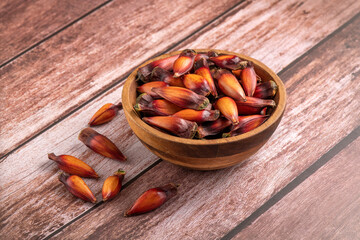 Typical South Brazil winter food. Araucária seed in natura.