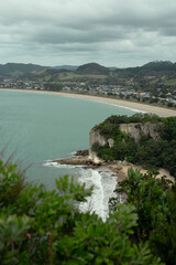 Fototapeta premium Shakespeare Cliff Lookout located in Coromandel Peninsula, New Zealand.