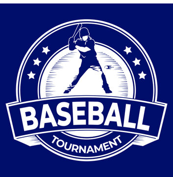 Baseball Tournament Simple illustration Vector Logo