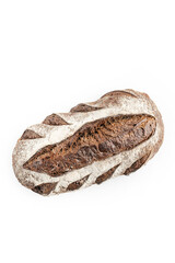 
bread on a white background