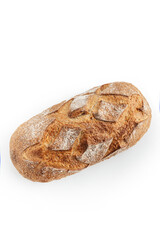 
bread on a white background
