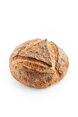 
bread on a white background