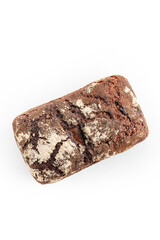 
bread on a white background