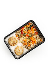 
healthy food in containers for every day