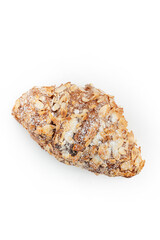 artisan croissant on white background