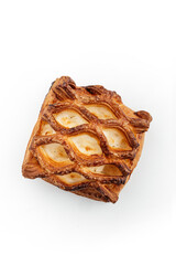 stuffed puff on white background