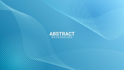 blue abstract background with wavy lines